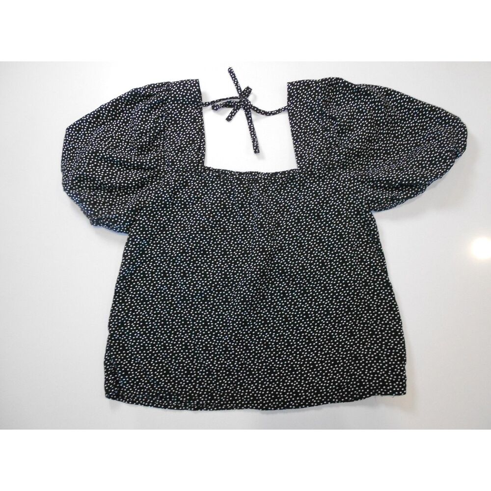 NAKD Open Back Square Polka Dot Top Women's Size 34 / XS